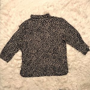 Chico's Size 2 Black and Cream